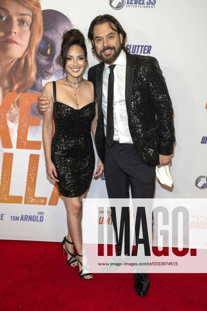 Cindy Vela and Gerald Brunskill at the world premiere of the movie