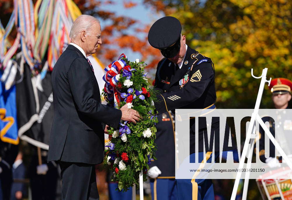 United States President Joe Biden lays a wreath at the Tomb of the ...