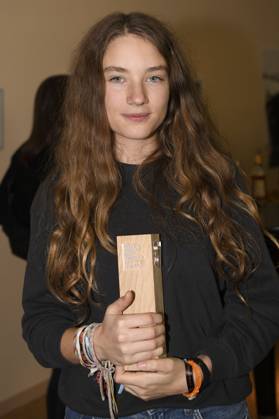 Eline Doenst With The Braunschweig Film Award For Best Newcomer At The Eline Doenst With The Braunschweig Film Award For Best Newcomer At The