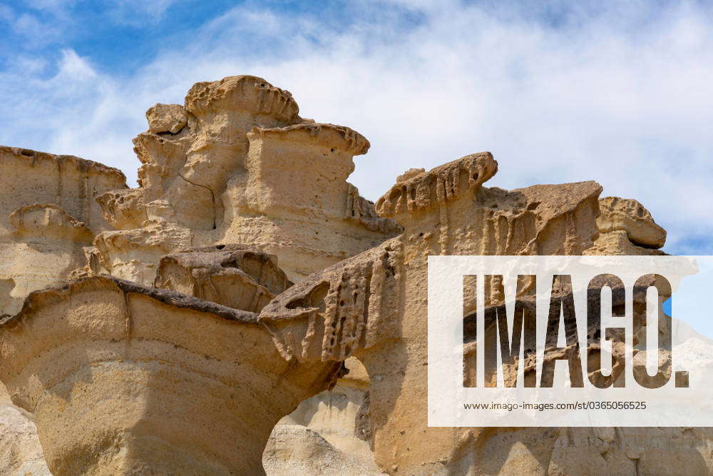 Bolnuevo Enchanted City eroded sandstone formations, Murcia, Spain, Europe