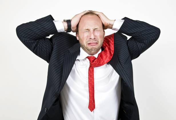 Crying businessman on isolated background, model released, 602285 ...