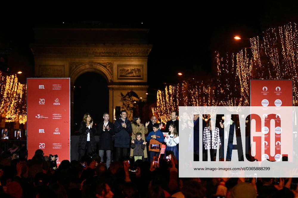 Gilles Lellouche Actor Anne Hidalgo Mayor Of Paris And Marc Antoine Jamet Comite Champs