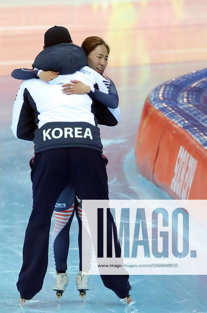 Tearful hug Tearful hug South Korea s Lee Sang-hwa embraces her ...