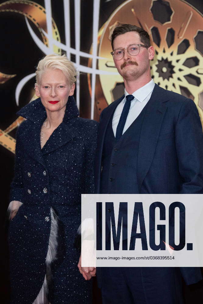 Marrakech 2023 Memory Premiere Tilda Swinton and Xavier Swinton Byrne