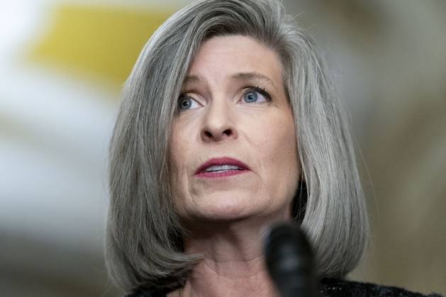 Sen. Joni Ernst, R-IA, speaks during a press conference after weekly ...