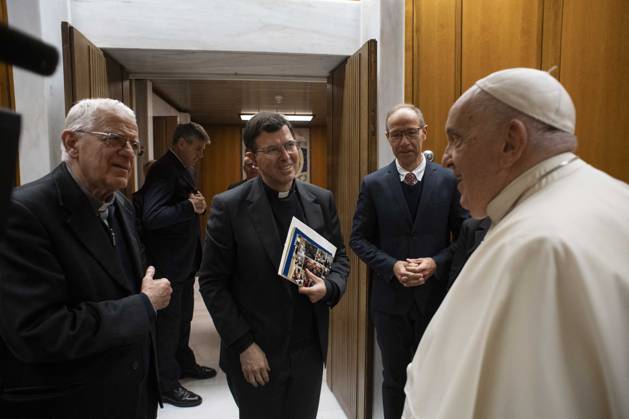 ITALY - POPE FRANCIS RECEIVES IN PRIVATE AUDIENCE MR ION-MARCEL CIOLACU ...