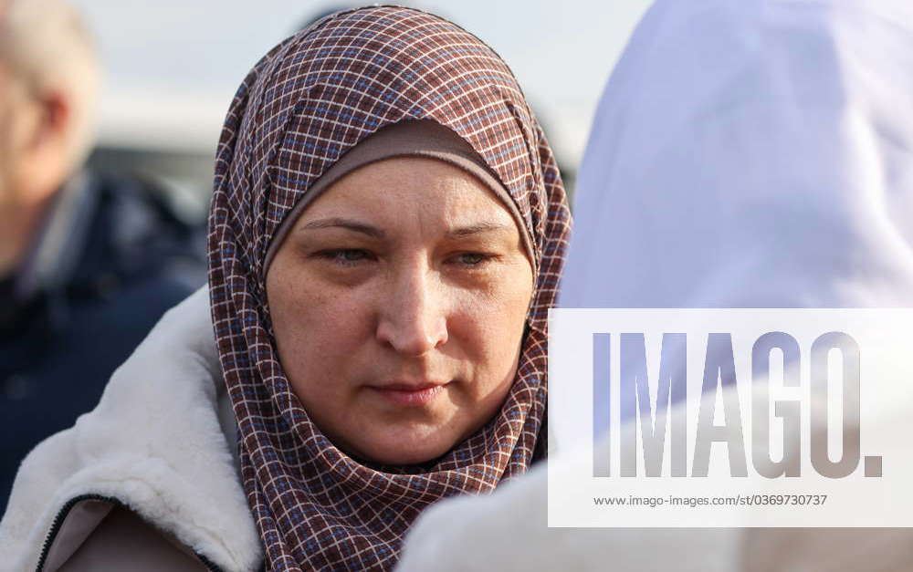 RUSSIA, GROZNY - DECEMBER 1, 2023: An evacuee from Palestine is seen at ...