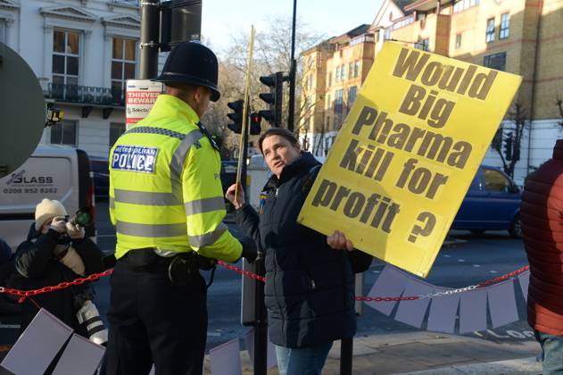 UK Covid-19 Inquiry London Protesters and families of the bereaved ...