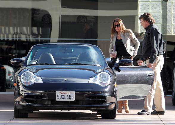 Porsche Rang Rover EXCLUSIVE TO PORSCHE OR NOT TO PORSCHE: Rachel Uchitel trades in her ...