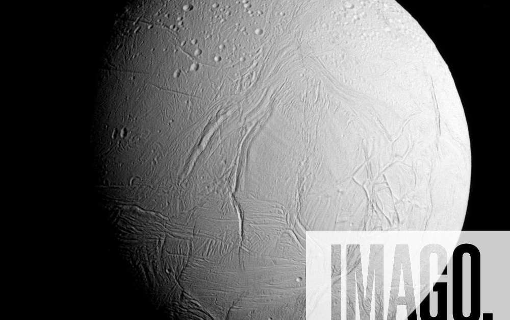 This image shows: Saturn s icy moon, Enceladus. NASA scientists have ...