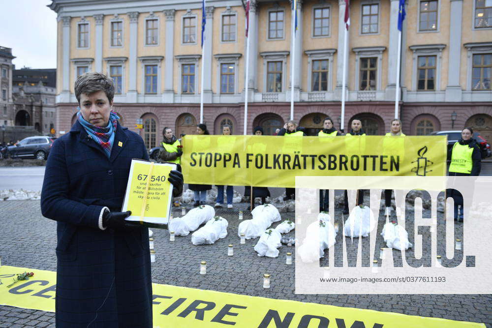 STOCKHOLM, SWEDEN 20231218 Anna Johansson Secretary General of Amnesty ...