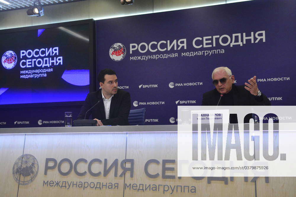 Press conference by the general director of the Mosfilm film concern ...