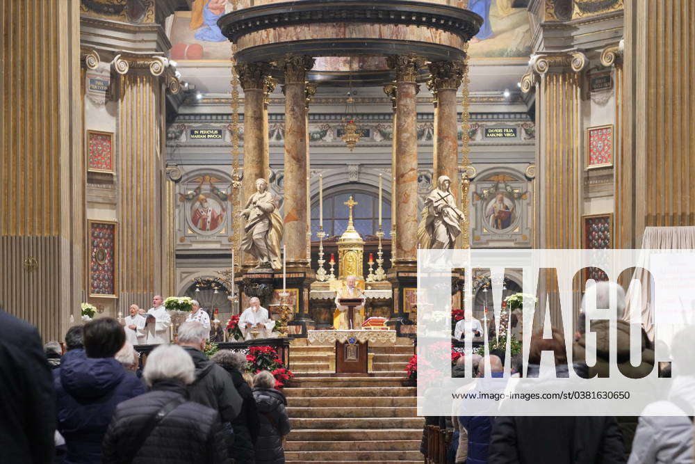 Sanctuary of Santa Maria del Fonte di Caravaggio many faithful at the ...