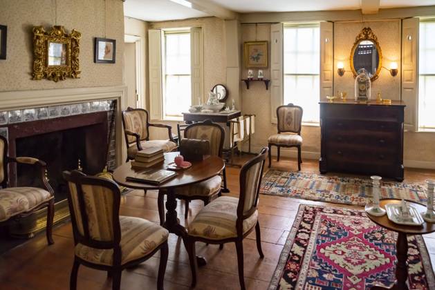 Interioro of John Adams house in Quincy, MA. Quincy MA - JULY 7, 2018 ...