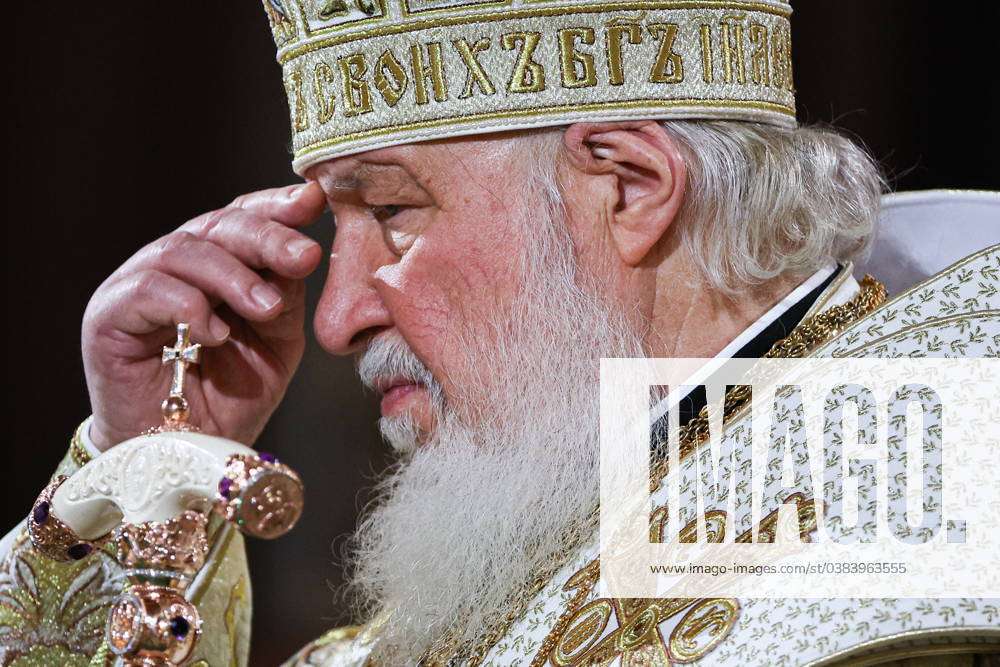 RUSSIA, MOSCOW JANUARY 6, 2024 Patriarch Kirill of Moscow and All
