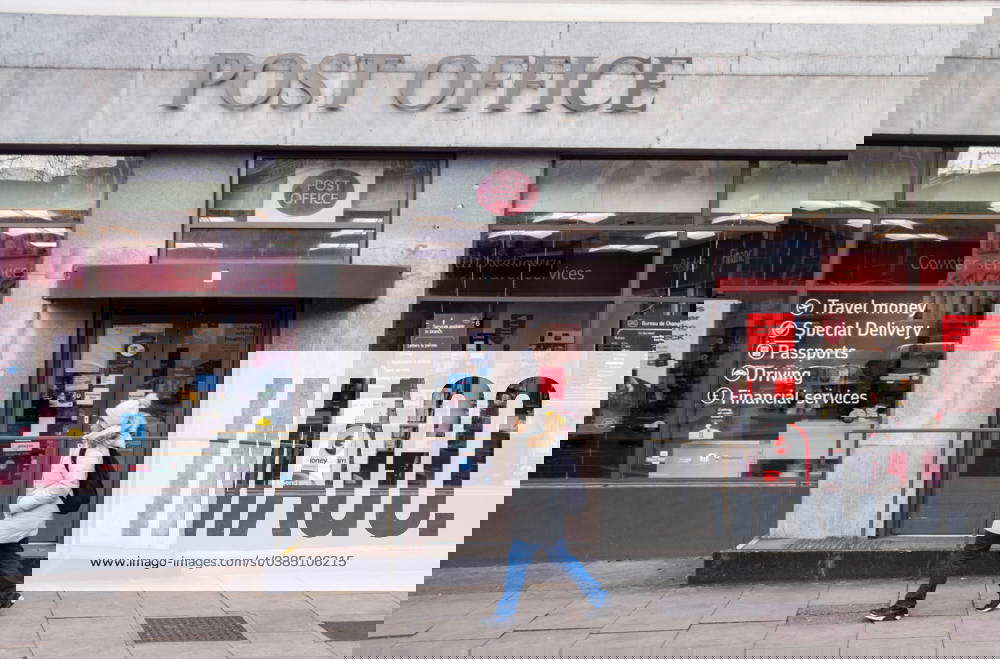 January 9, 2024, London, England, Uk A person walks past the Mount