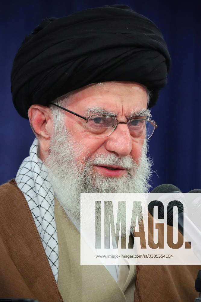 January 9, 2024, Tehran, Iran Iranian Supreme Leader Ayatollah ALI KHAMENEI speaks during a