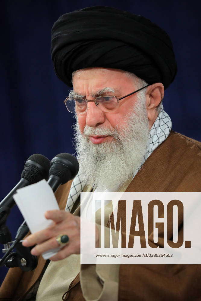 January 9, 2024, Tehran, Iran Iranian Supreme Leader Ayatollah ALI KHAMENEI speaks during a