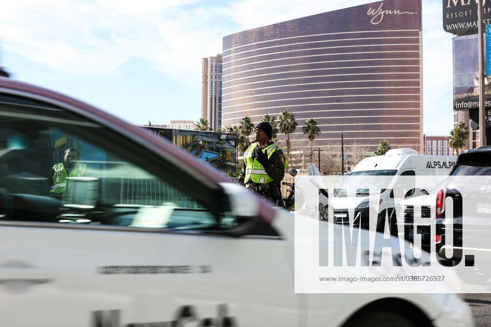 January 9, 2024: A LVMPD Officer Directs Traffic In Front Of The ...