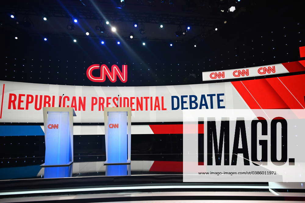 CNN Republican Primary Presidential Debate Stage In Des Moines Iowa ...