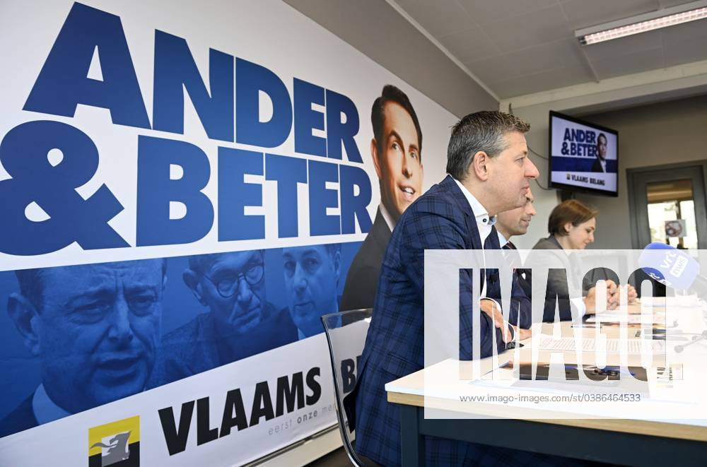 PC Vlaams Belang Pre Election Campaign 2024 BRUSSELS, BELGIUM - JANUARY ...