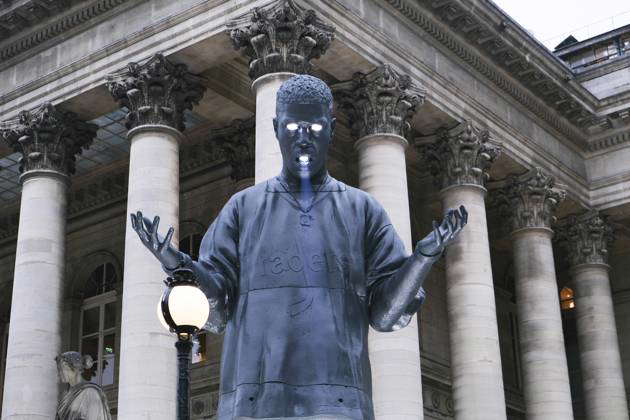 Giant Statue Of Rapper Kid Cudi For The Release Of His Album - Paris A ...