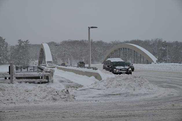 USA, anhaltende Kälte und Schneestürme in Iowa Blizzard Conditions ...