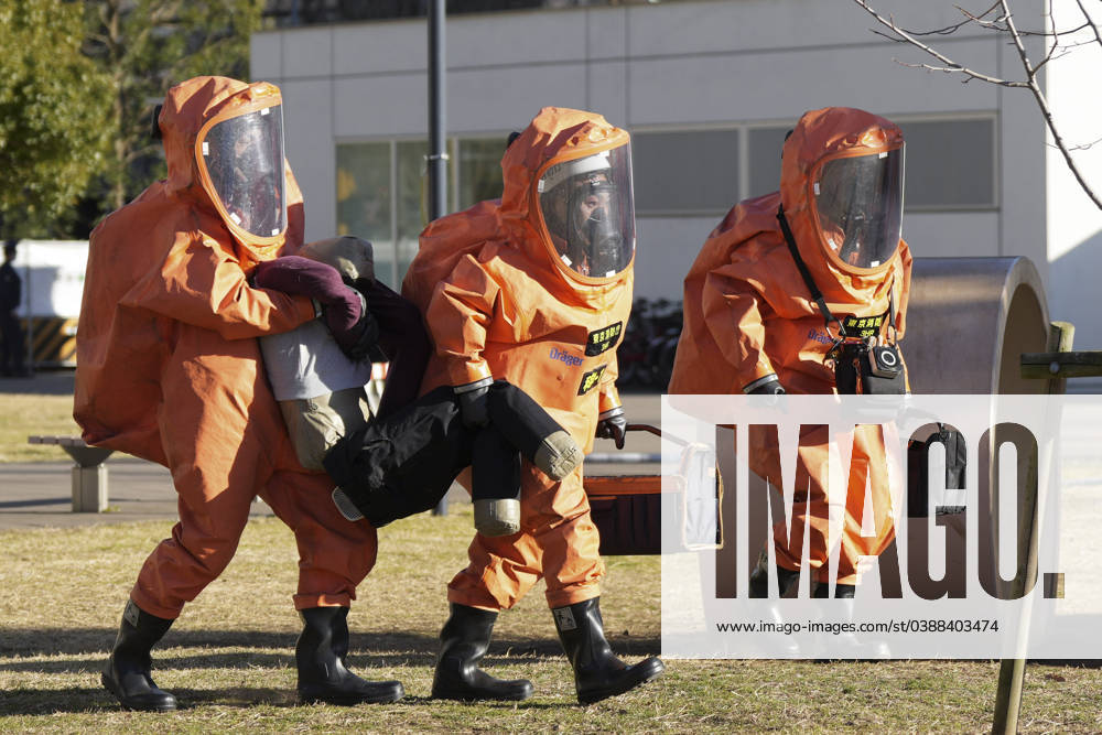 Tokyo, Japan: Firefighters wearing protection gears take part in a ...