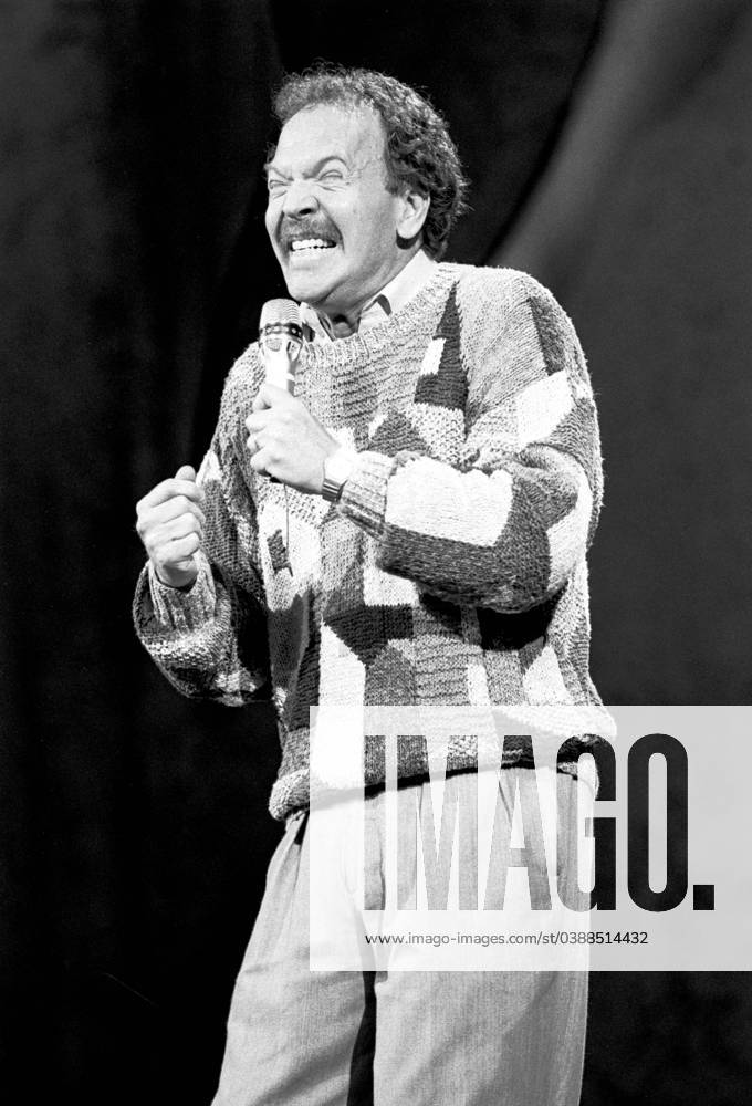 American comic Dennis Wolfberg on stage at the St. Denis Theater in ...