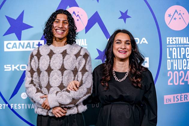 Adila Bendimerad,Abdallah Charki attend Heureux gagnants at the Alpe d ...