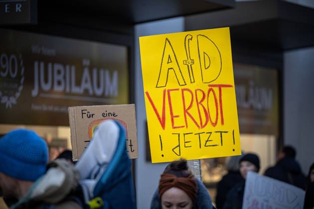 Ulm, Demonstration Gemeinsam Gegen Hass Und Hetze Der AFD, 20 01 2024 ...