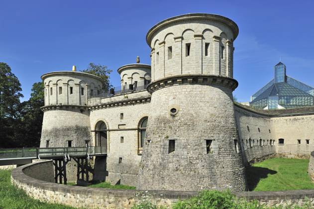 antique Fortress Vauban, Fort Thüngen at the Kirchberg, Luxembourg, Europe