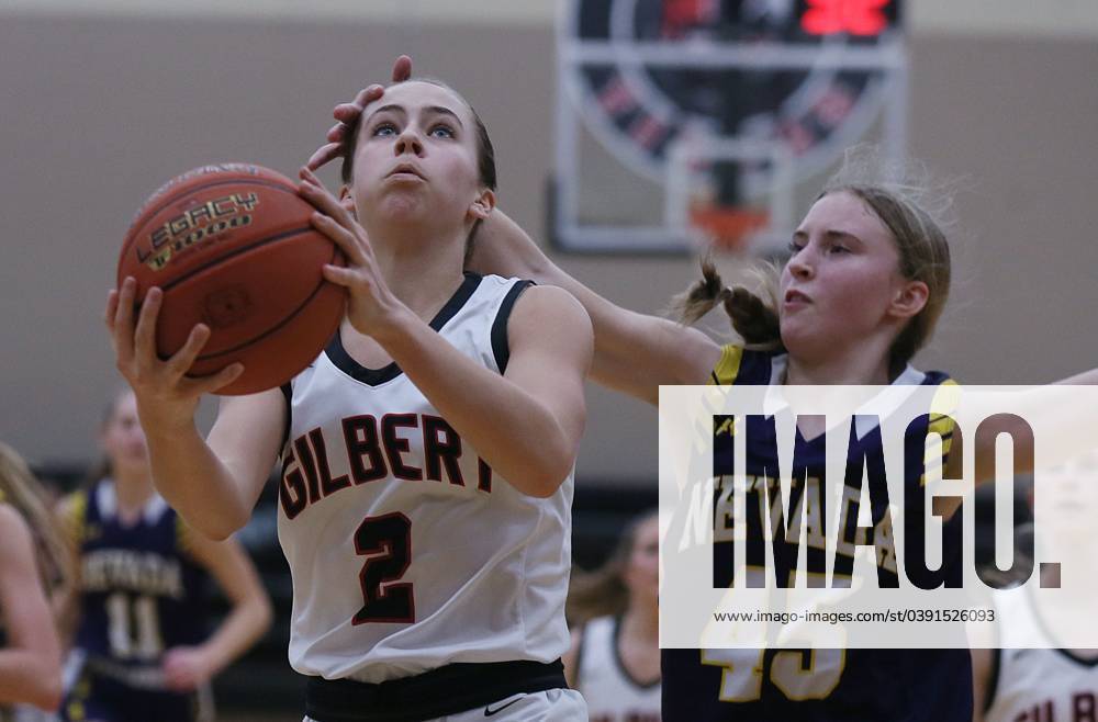 Syndication: The Ames Tribune Gilbert guard Callie Hales (2) takes a ...