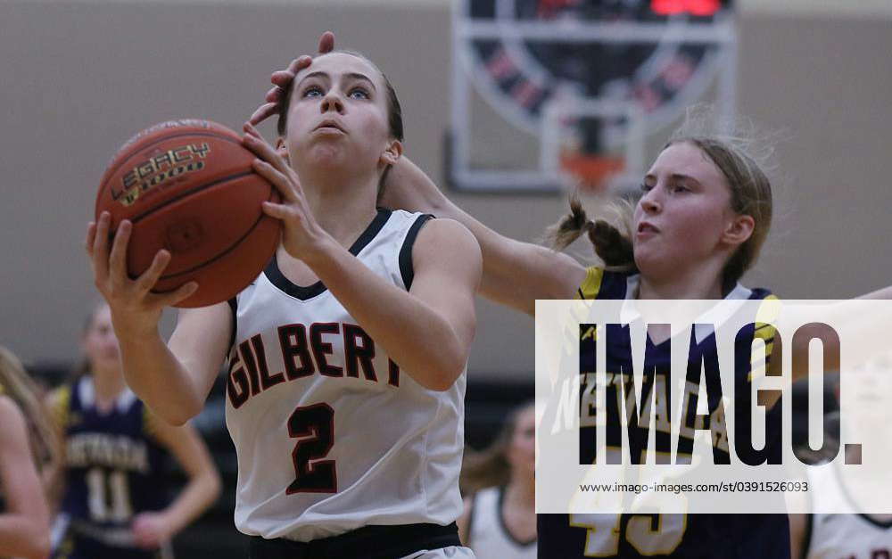 Syndication: The Ames Tribune Gilbert guard Callie Hales (2) takes a ...