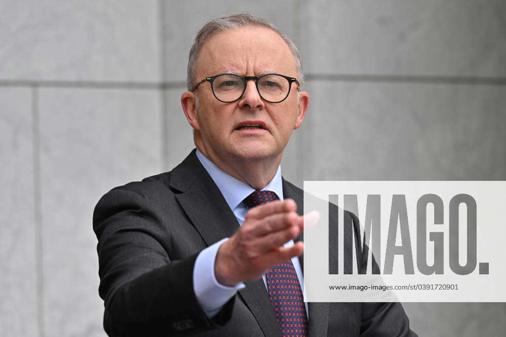 ANTHONY ALBANESE ABC PRESSER, Prime Minister Anthony Albanese at a ...