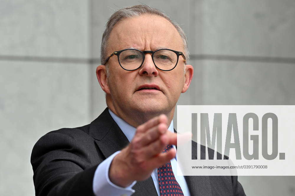 ANTHONY ALBANESE ABC PRESSER, Prime Minister Anthony Albanese at a ...