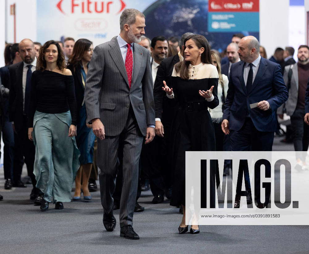 Royals At Tourism Fair - Madrid King Felipe VI And Queen Letizia Upon ...