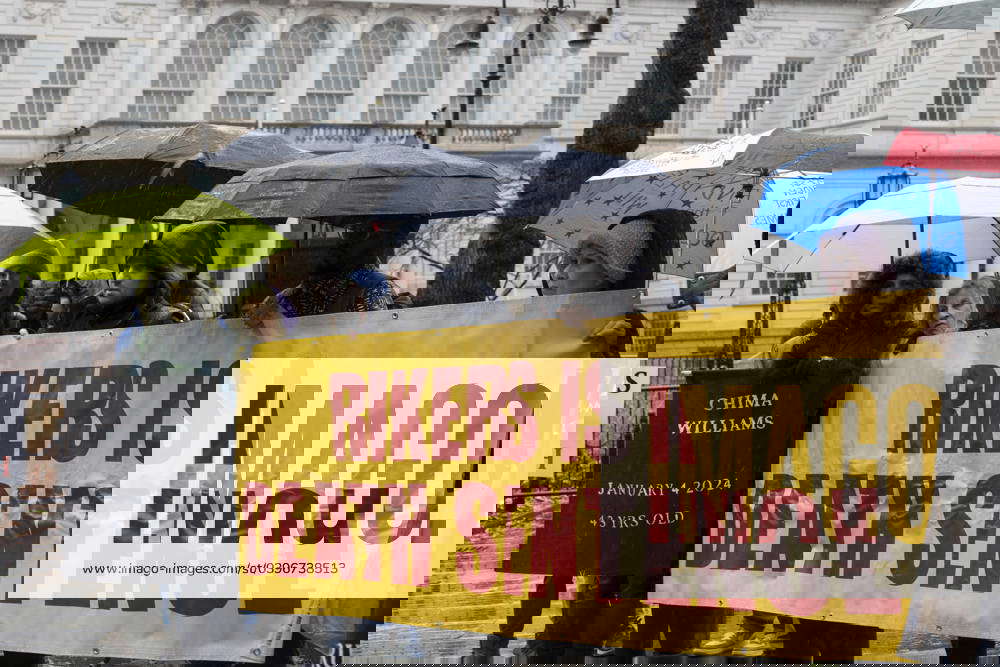 January 26, 2024, New York, New York, USA Family members of