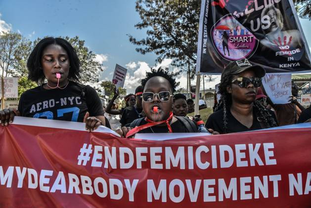 January 27, 2024, Nakuru, Kenya: Protesters March While Carrying A ...