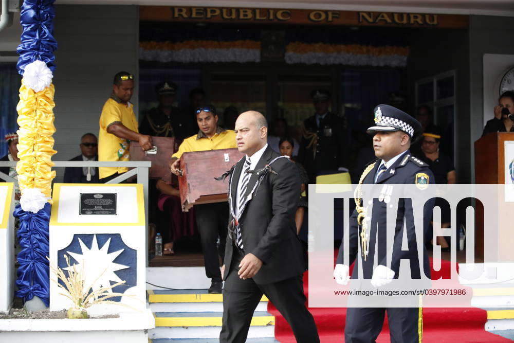 (240131) -- YAREN, Jan. 31, 2024 -- Nauru President David Adeang ...