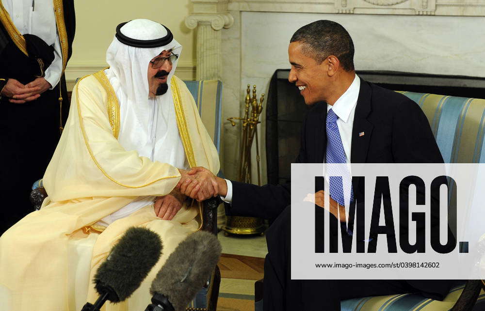 Obama meets with Saudi King Abdullah in Washington United States ...