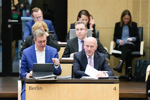 1041 Meeting of the Bundesrat, Kai Wegner, Stefan Evers 1041 Meeting of ...