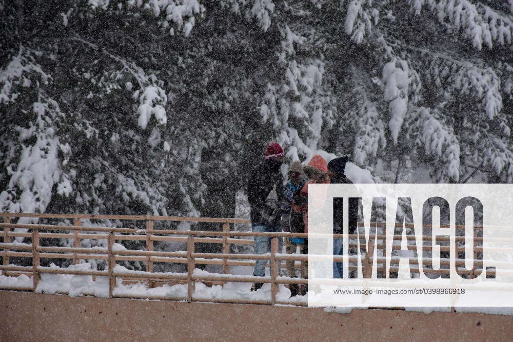 Snowfall brings cheers to tourists in Kashmir, India 02 Feb 2024