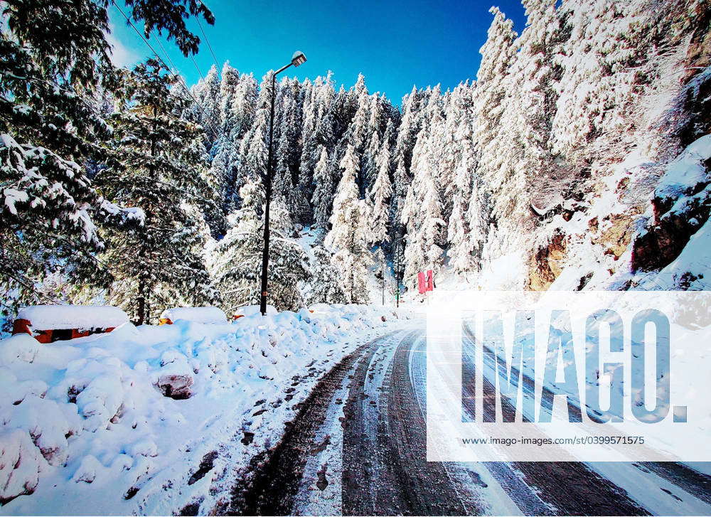 ABBOTTABAD, PAKISTAN, FEB 02: An eye-catching view of a snow covered ...