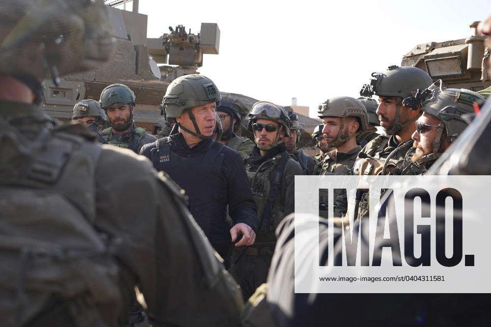 February 1, 2024, Khan Yunis, Gaza Strip: Minister of Defense YOAV ...