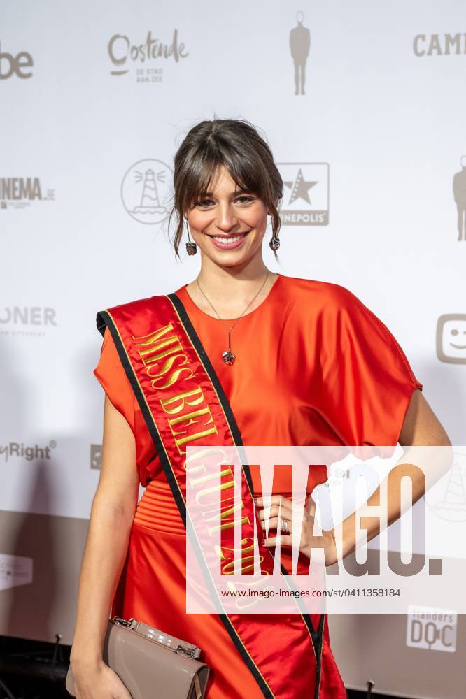 Miss Belgium Elena Castro Suarez is pictured at the award ceremony of ...