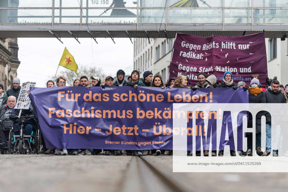 Bremen Demonstration Of The Bremer Buendnis Gegen Rechts, Bremen, 04 02 ...