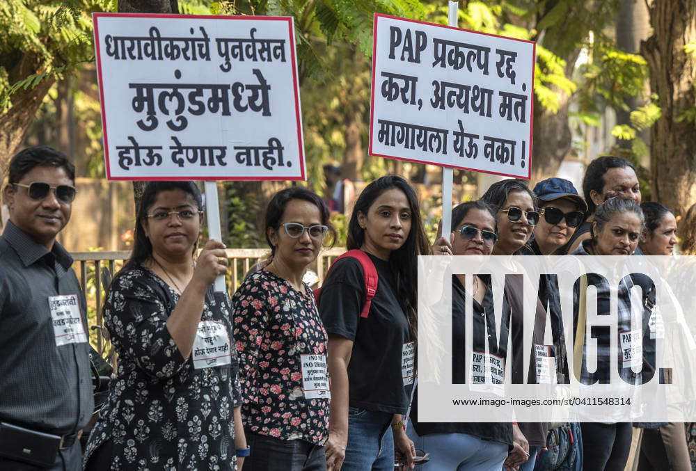 MUMBAI, INDIA – FEBRUARY 4: The residents of Mulund East held a meeting ...