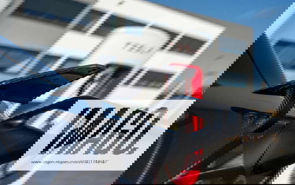 Tesla Supercharger charging station in action 05 02 2024, Limburg