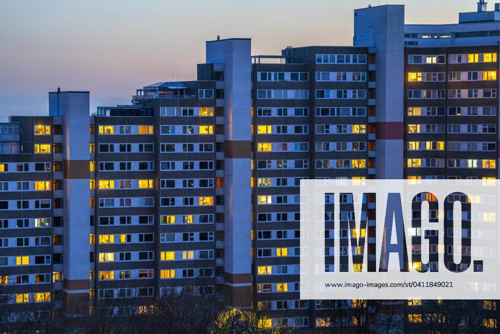 Highrise buildings in the Bensberg residential park, Bergisch Gladbach